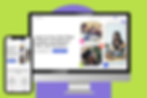 Computer displaying Learnly Wix Studio Template for Online Courses homepage design