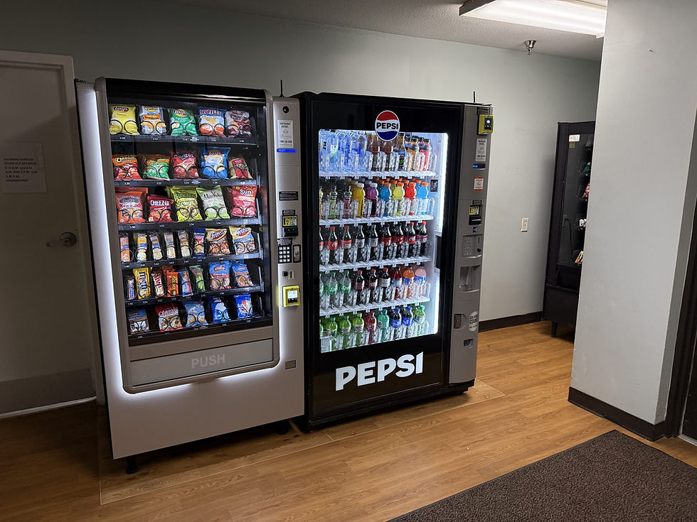 Snack machine and Pepsi drink machine at Turning Point Care Center on West Boulevard