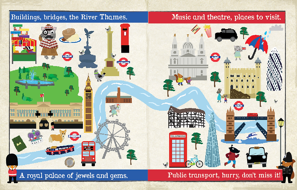 Thumbnail: Nursery Times Crinkly Newspaper - Busy day in London
