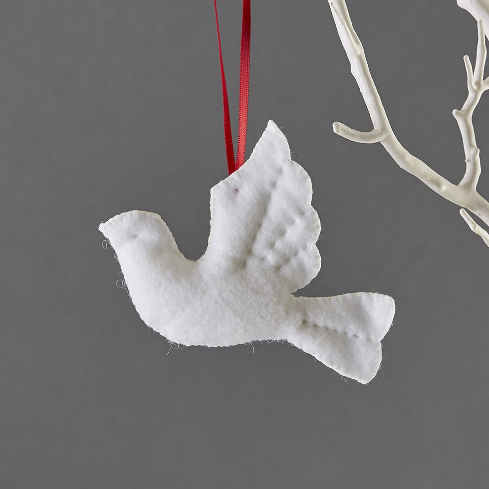 Thumbnail: Mini Dove Christmas Decoration
