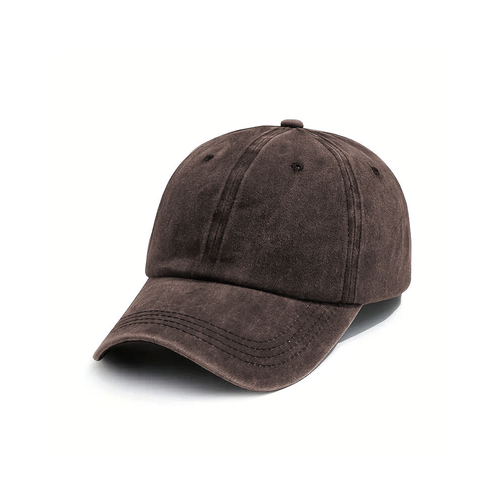 Gorro Jaspeado de Visera Marrón Chocolate - Incluye estampado