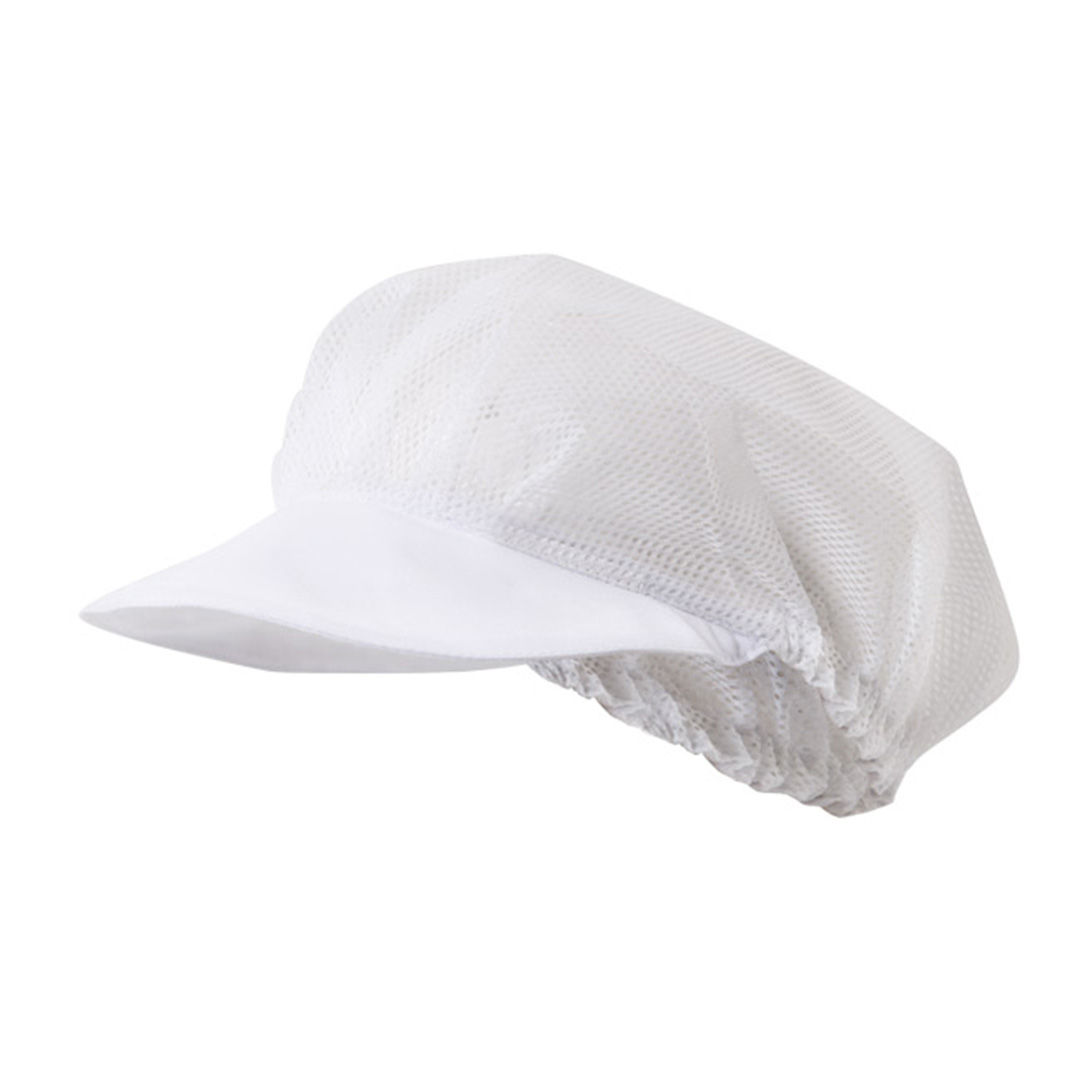 Cofia Con Visera y Rejilla - Blanco