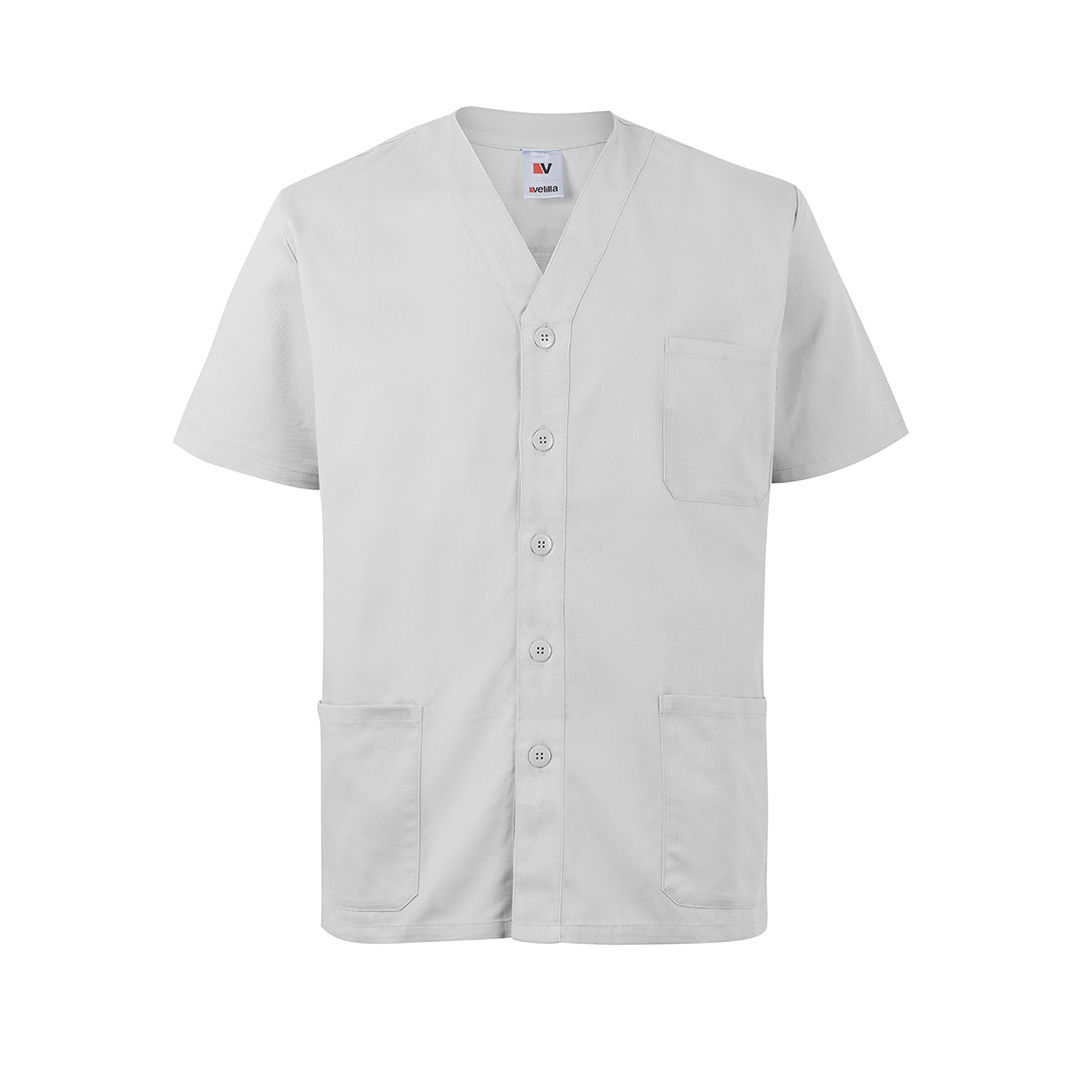Casaca Con Botones Unisex - Blanco