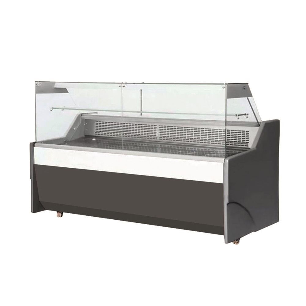 Vitrina C/Bodega Refrigerada Vidrio Recto 2mts