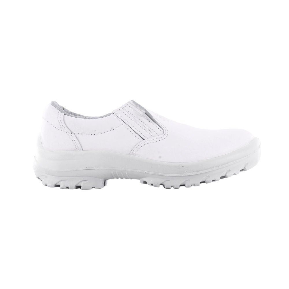Zapato de Trabajo Con Puntera Elastizado - Blanco