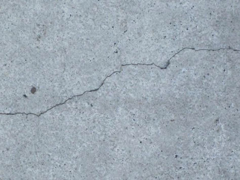 Diagram showing early-age plastic shrinkage cracks in concrete slabs