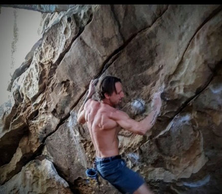 rock climbing, bouldering, climbing, chalk