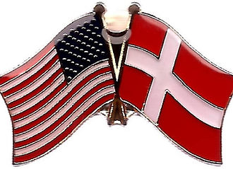 American and Denmark Flag