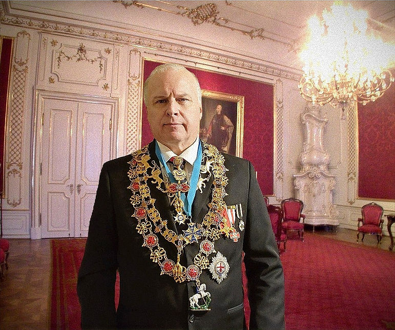 Emperor King Sir Kelley Michael Simich in the Interior of Hofburg Palace.jpg