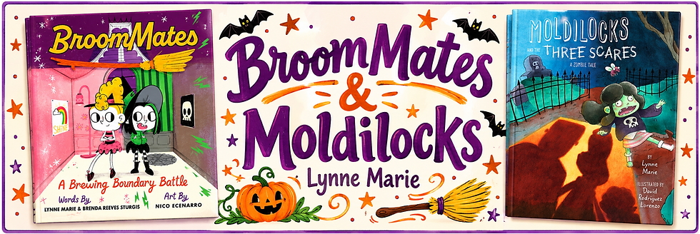 Buy BroomMates HERE: https://amzn.to/3TE1rsX. Buy Moldilocks Kindle HERE: https://amzn.to/4755hhL Hardcover copies of Moldilocks are available from the Author (LiterallyLynneMarie@gmail.com)