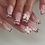 Thumbnail: Mid Long Pink Leopard Press-On Nails with Bow