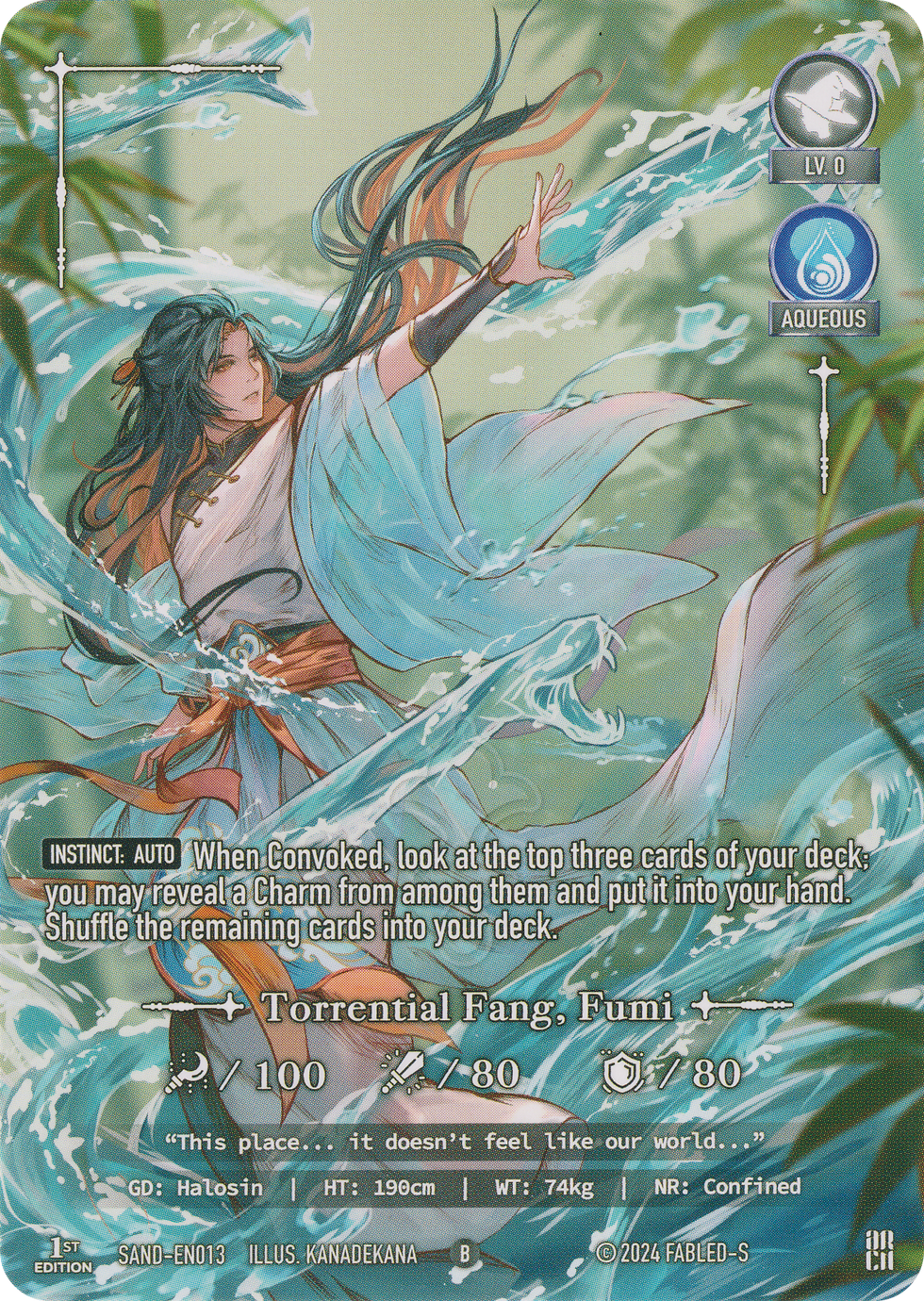 Torrential Fang, Fumi