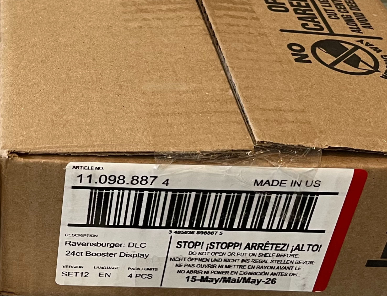 Lorcana: Wilds Unknown Sealed Booster Case (4 booster boxes/case)