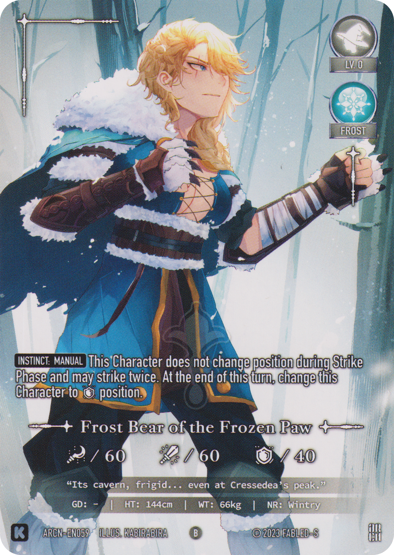 Frost Bear of the Frozen Paw