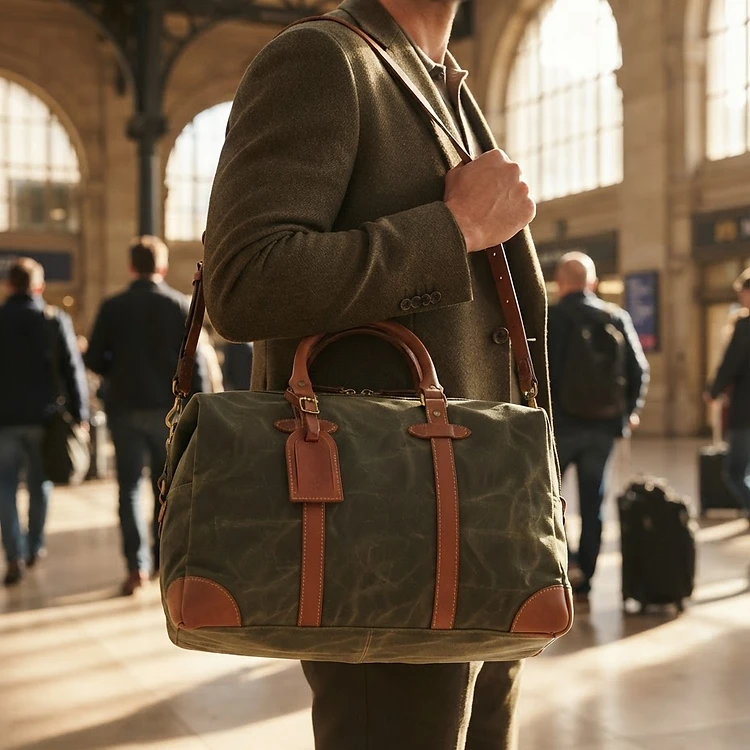 The Waxed Canvas Weekender Duffel