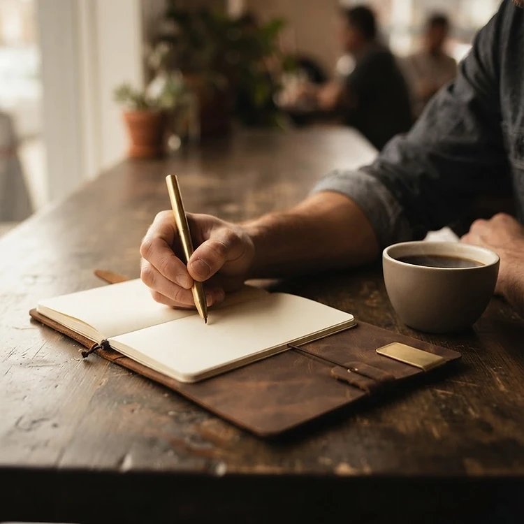Vintage Genuine Leather Notebook