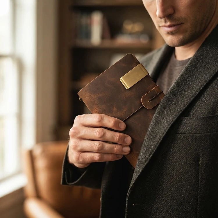 Vintage Genuine Leather Notebook