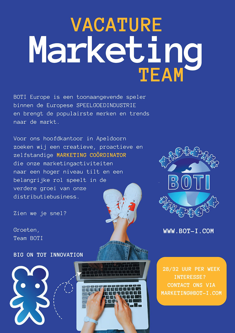 Vacature: Marketing Coördinator (28-32 uur p/w)