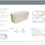 Thumbnail: Fienza Empire Slim Freestanding Solid Surface/Acrylic Bath, 1500mm, Matte White