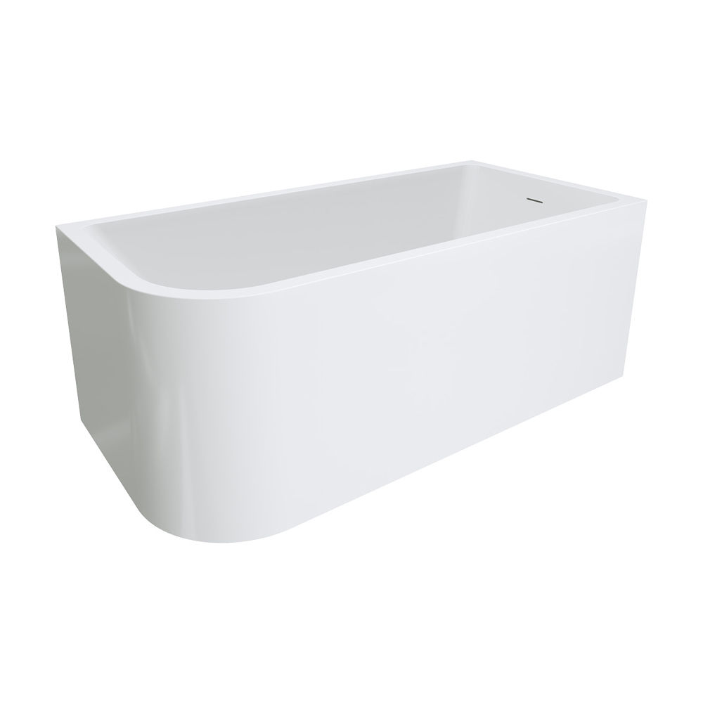 Fienza Hustle Left-Hand Multi-Fit Acrylic Bath with Overflow, 1500mm