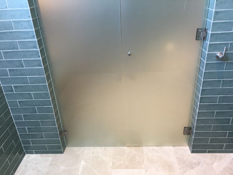 Frosted Glass Shower Screen
