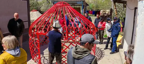 Kolsay tour we live in a yurt