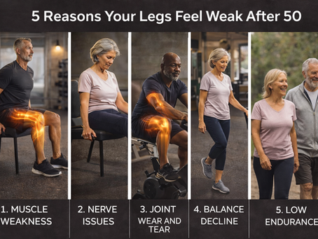 5 Reasons Your Legs Feel Weak After 50 (And What You Can Do About It)