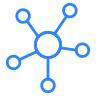 Nodes expanding from a central node