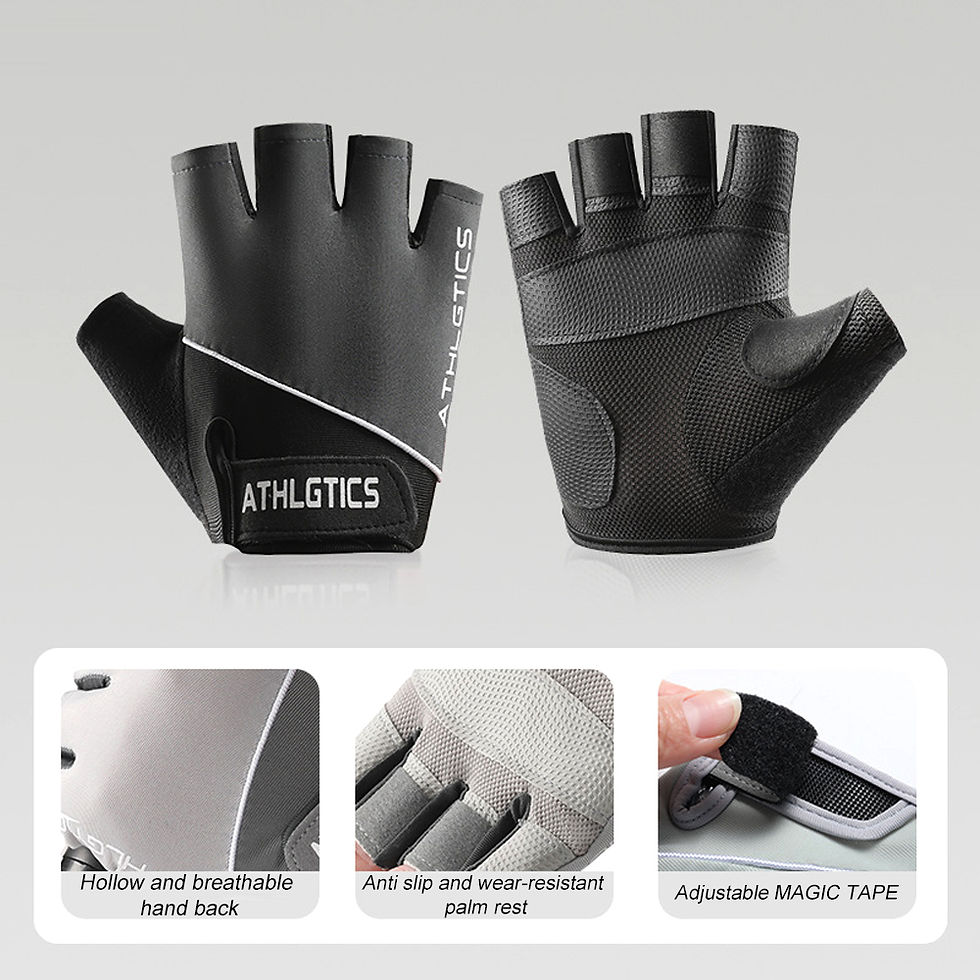 Thumbnail: 1Pair Breathable Cycling Gloves Workout Gym Gloves for Men Women Weight Lifting 