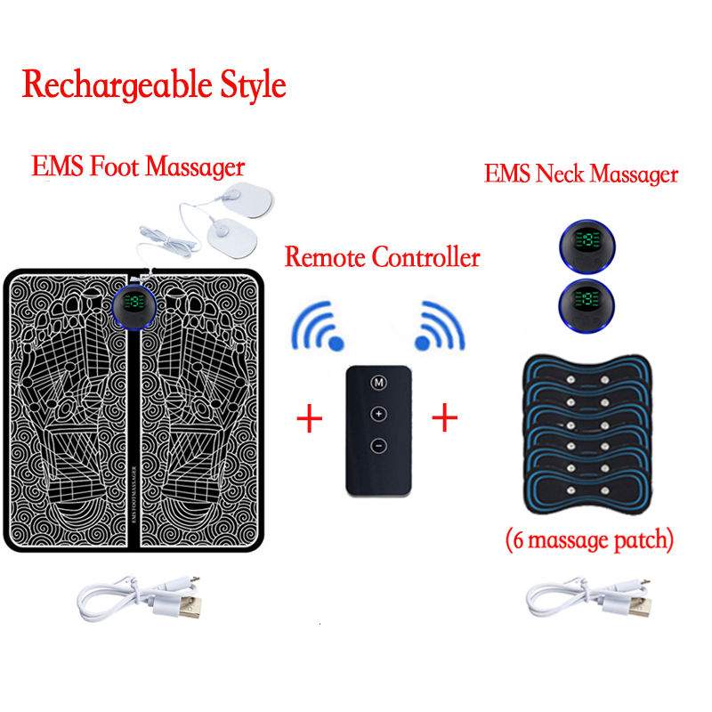 Thumbnail: Smart Electric Neck Massager Portable EMS Muscle Stimulator Cervical Vertebra Ma