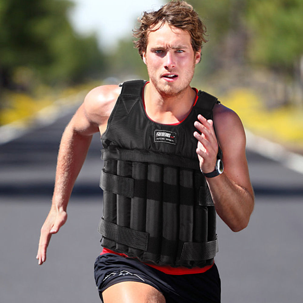 1 - 110LBS Adjustable Weighted Vest Running Loading Weighted Vest Training Worko