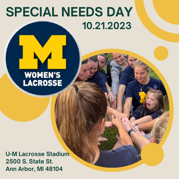 U-M Women’s Lacrosse Special Needs Game Day