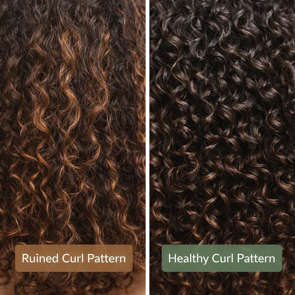 How to Repair a Ruined Curl Pattern From Heat Damage (Step-by-Step ...