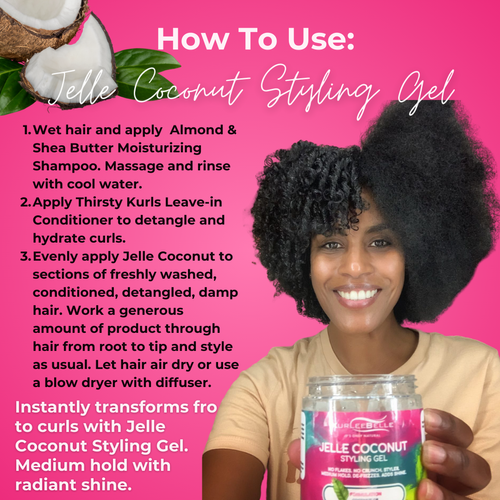 Jelle Coconut Styling Gel | Kurlee Belle