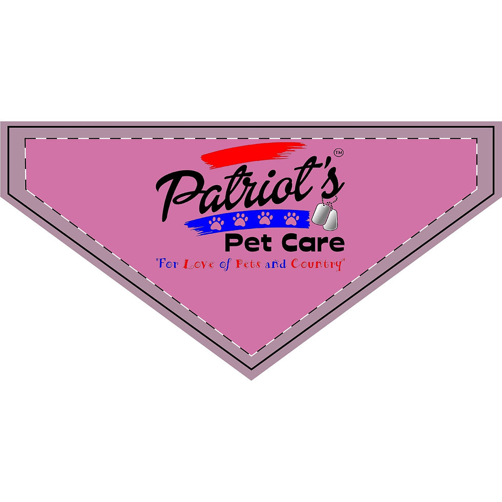 Thumbnail: Pink pet bandana featuring Patriot's Pet Care, Best of Breed and Beyond.