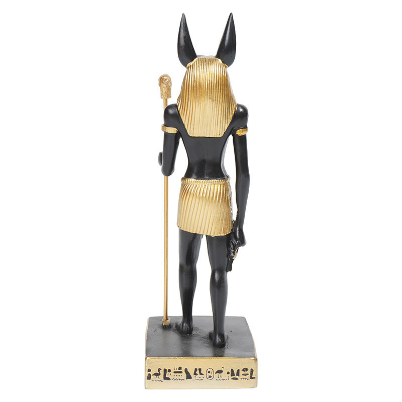 Miniatura: Escultura Anúbis de Resina Decoração de Mitologia Egípcia Resistente 