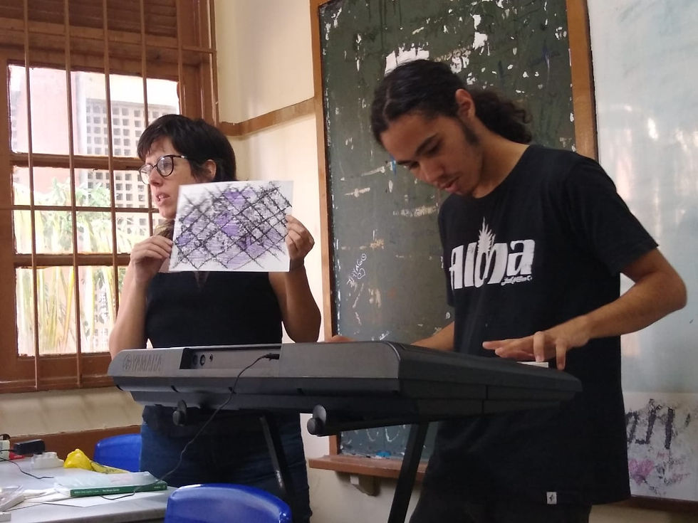 Oficina Monotipia e Música IERP 16/05/19