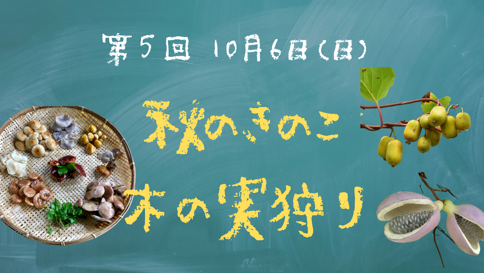 ハンタークラス 第5回『秋のきのこ・木の実狩り』概要の写真（長野県小谷村）