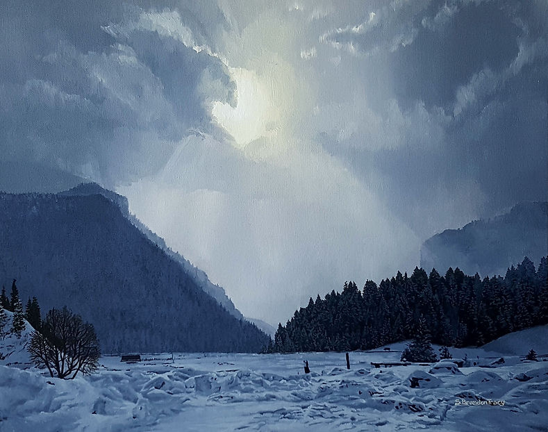 tibble fork reservoir american fork canyon painting