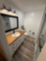 Shiplap Accent walls bathroom remodel