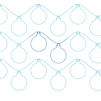 line drawing of String of Ornaments quilting design from ProStitcher
