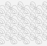 line drawing of Looping Melody quilting design from Quilting Pantographs