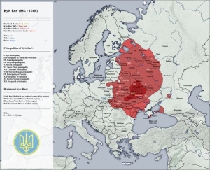 Map Kyvian Rus.