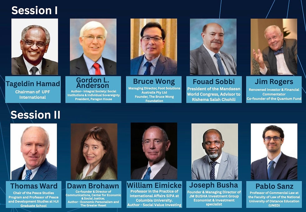 IAED Webinar: Building a Free, Fair and Just Global Economy