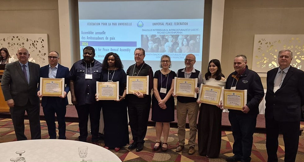 Annual Montréal Meeting Recognizes Peace Ambassadors