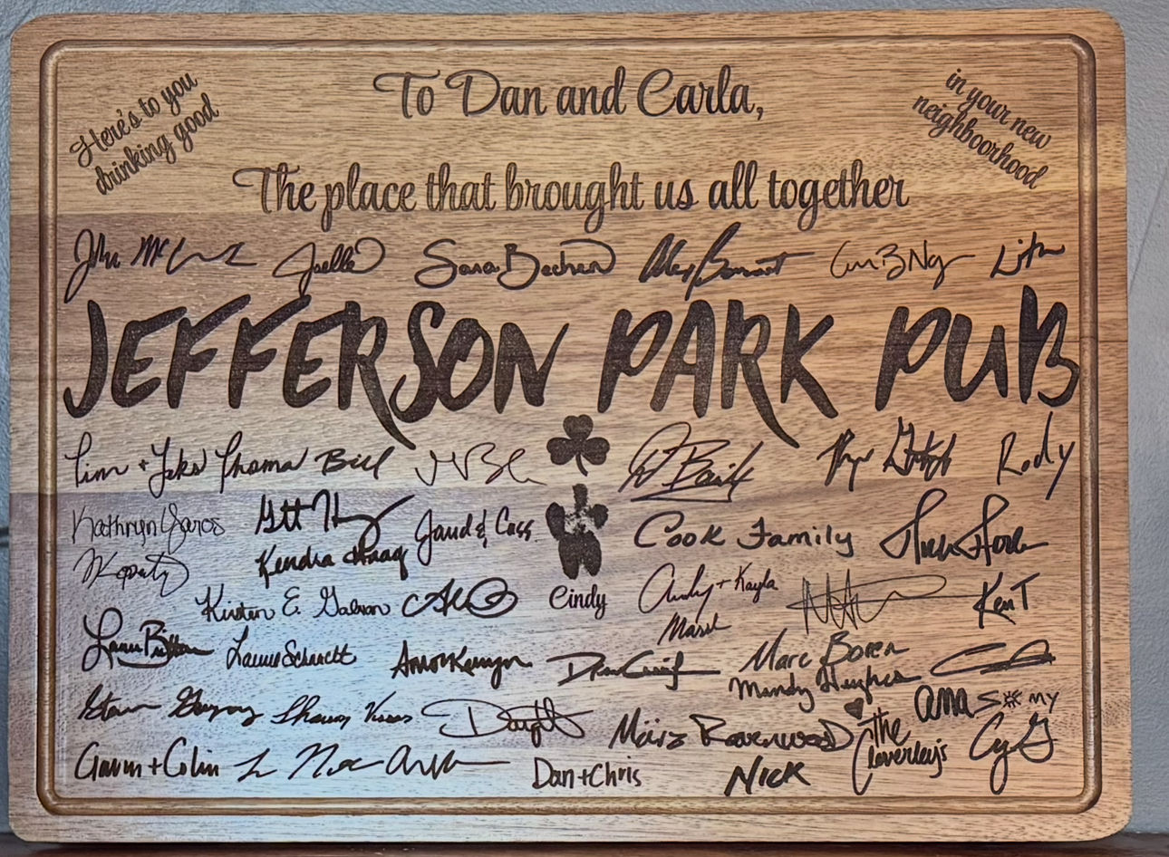 Custom Acacia cutting boards