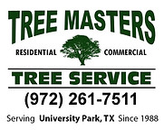 Professional land and lot clearing service in University Park Texas by Tree Masters Tree Service clearing brush, trees, and overgrown property.