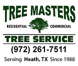 Safe and professional tree removal in Heath Texas by Tree Masters Tree Service removing hazardous and storm damaged trees near homes and businesses.