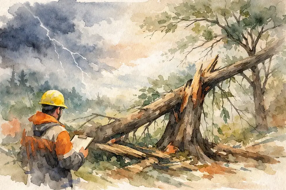 How to Assess Storm Damaged Trees Safely