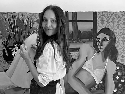 The sun made me do it… #studiotime #artwork #painter #artiststudio #painting #portraitpain